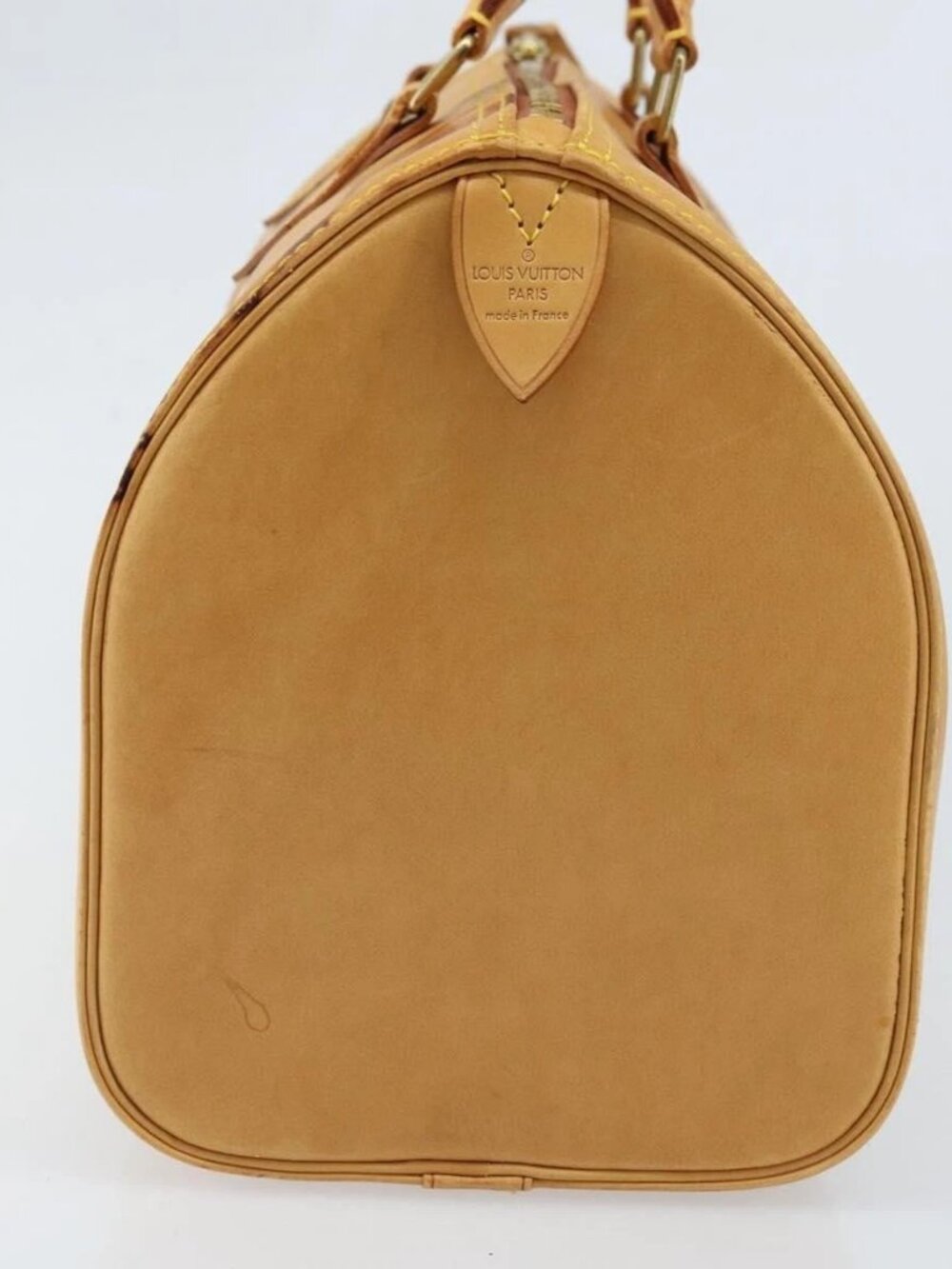 LOUIS VUITTON Nomad leather Speedy 30 Hand Bag Beige M85392 LV Auth 173756 - Picture 6 of 16
